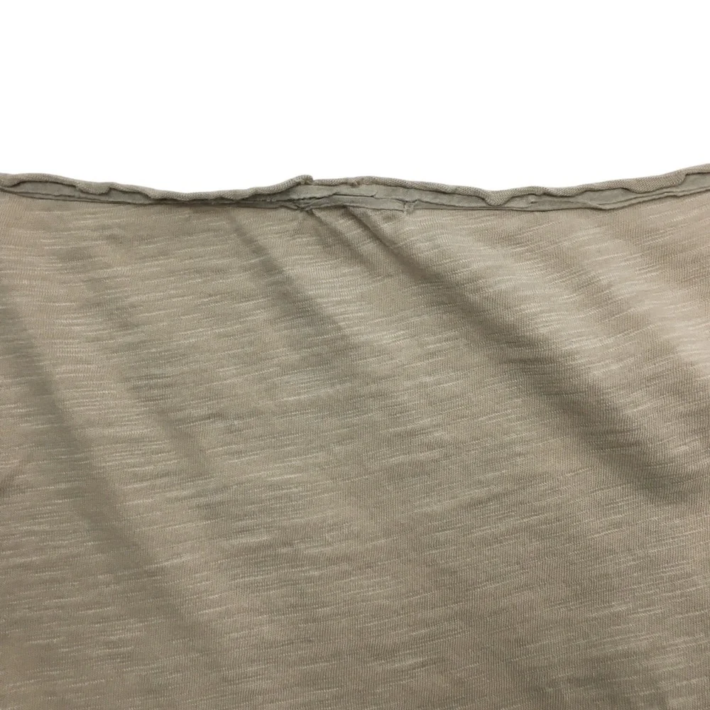 J CREW Tank Top Silk Fringe V Neck Cotton Sleeveless Neutral Classic Size Medium